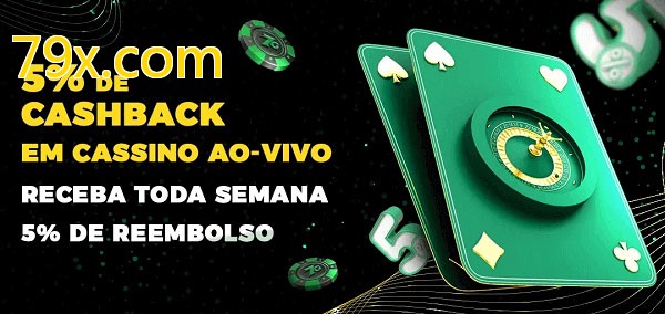 Promoções do cassino ao Vivo 79x.com